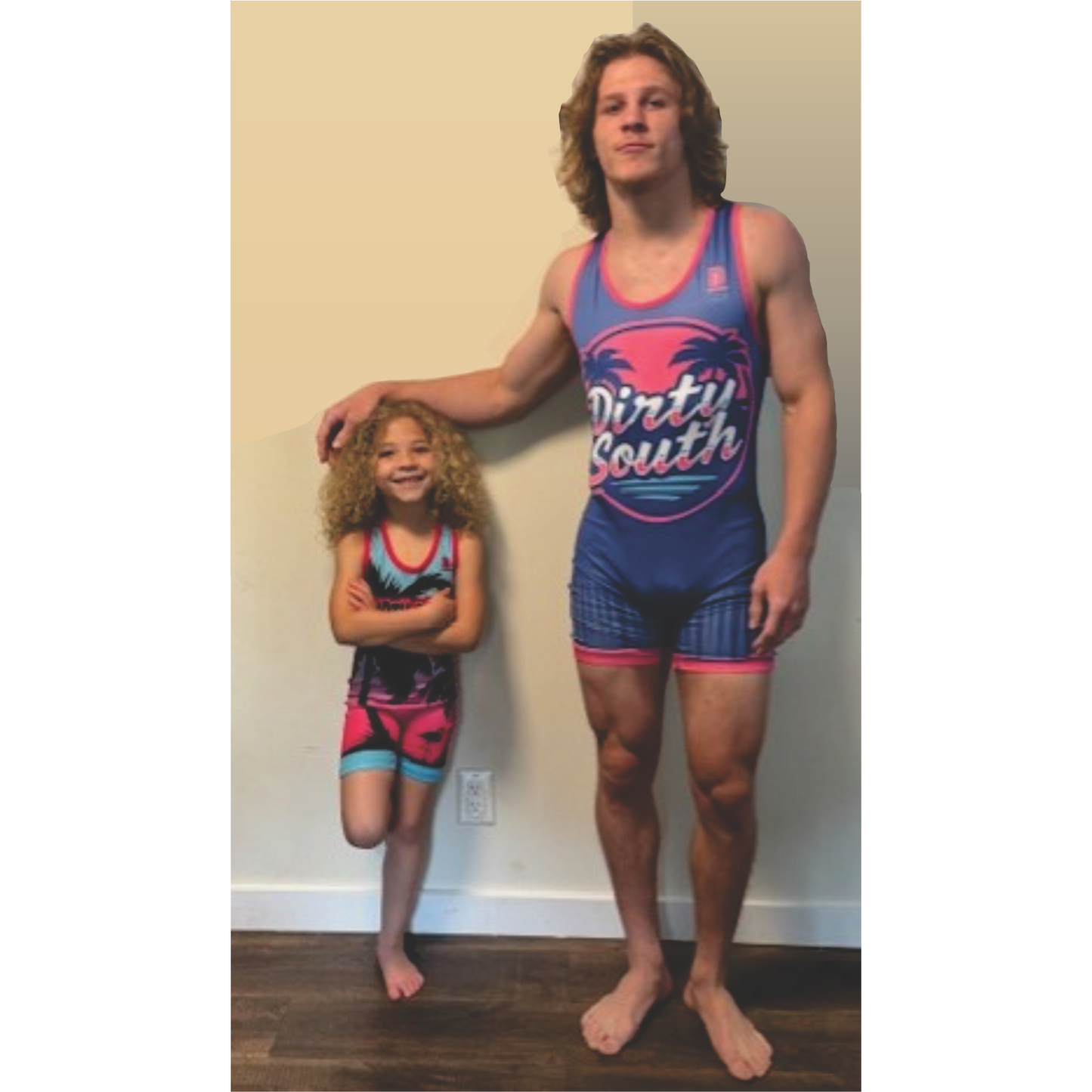 Dirty South Blue Singlet - ADULT