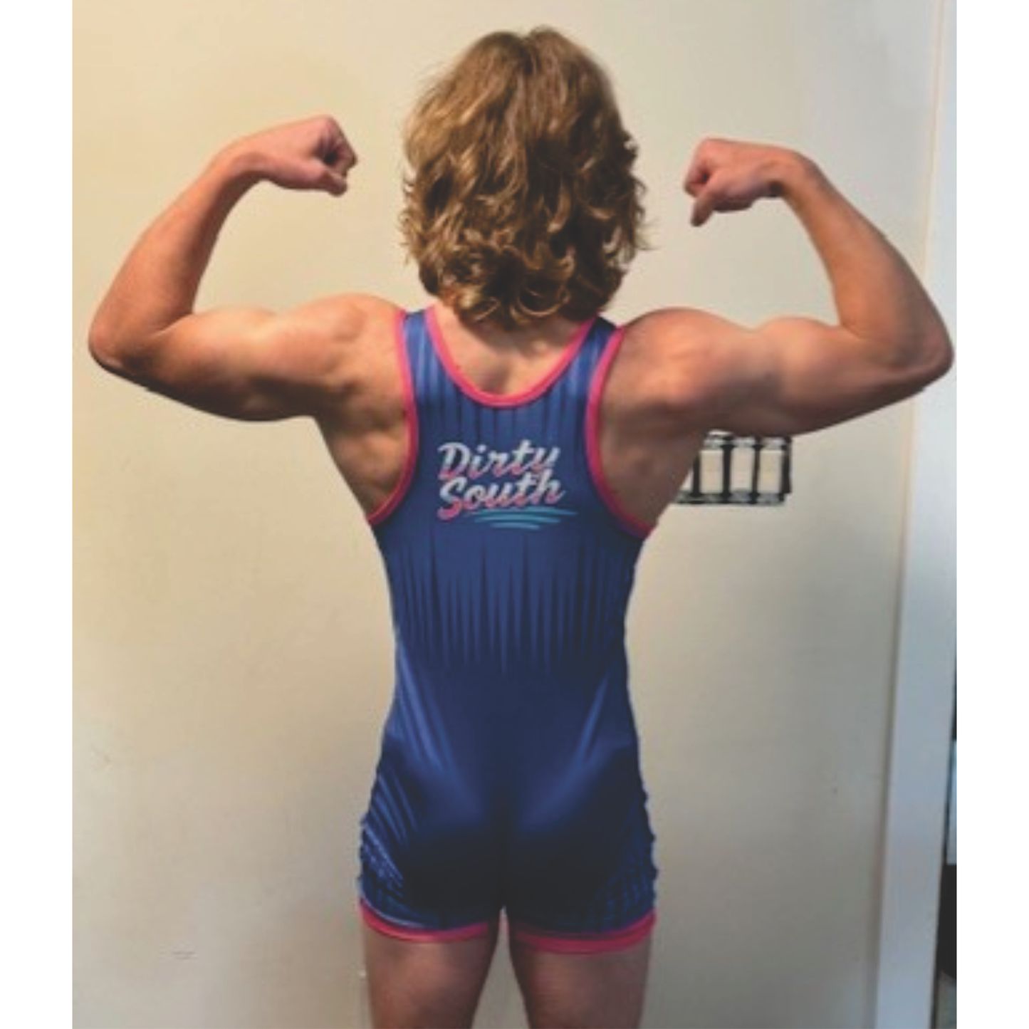 Dirty South Blue Singlet - ADULT